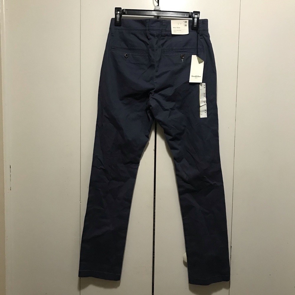 Goodfellow  Men’s Gray Hennepin Chino Slim 28/30 - Picture 2 of 5